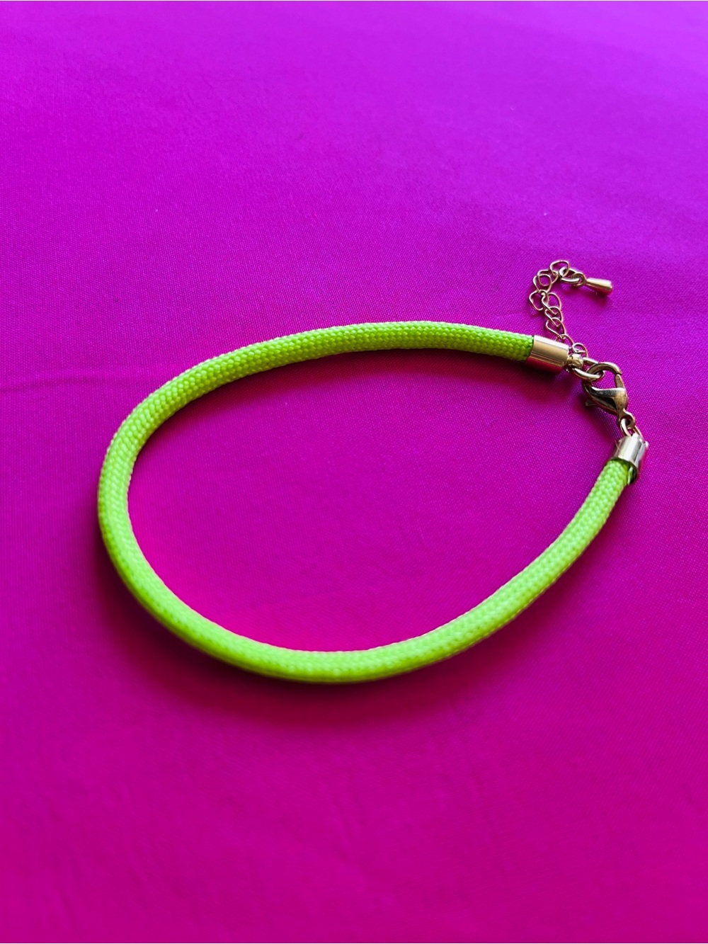 Neon fabric bracelet